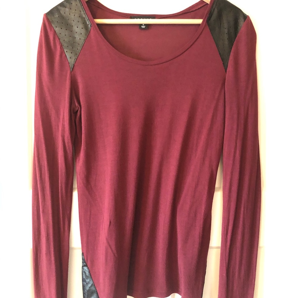 Trouve Maroon Long Sleeve